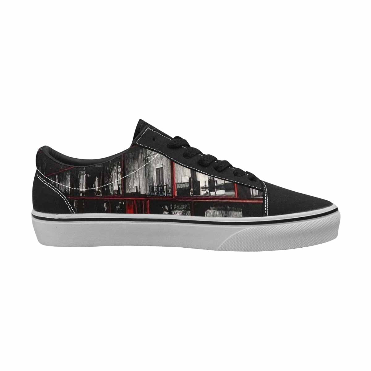 WOMEN'S Liminal Space Fragment Lace-Up Canvas Dark Academia Custom Sneakers
