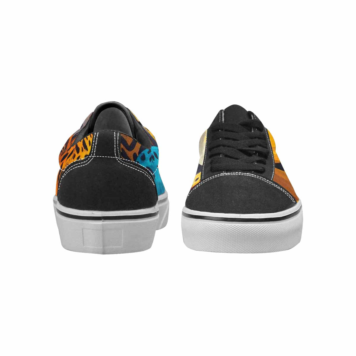 WOMEN'S Smiley Faces Lace-Up Canvas Grunge Shoes