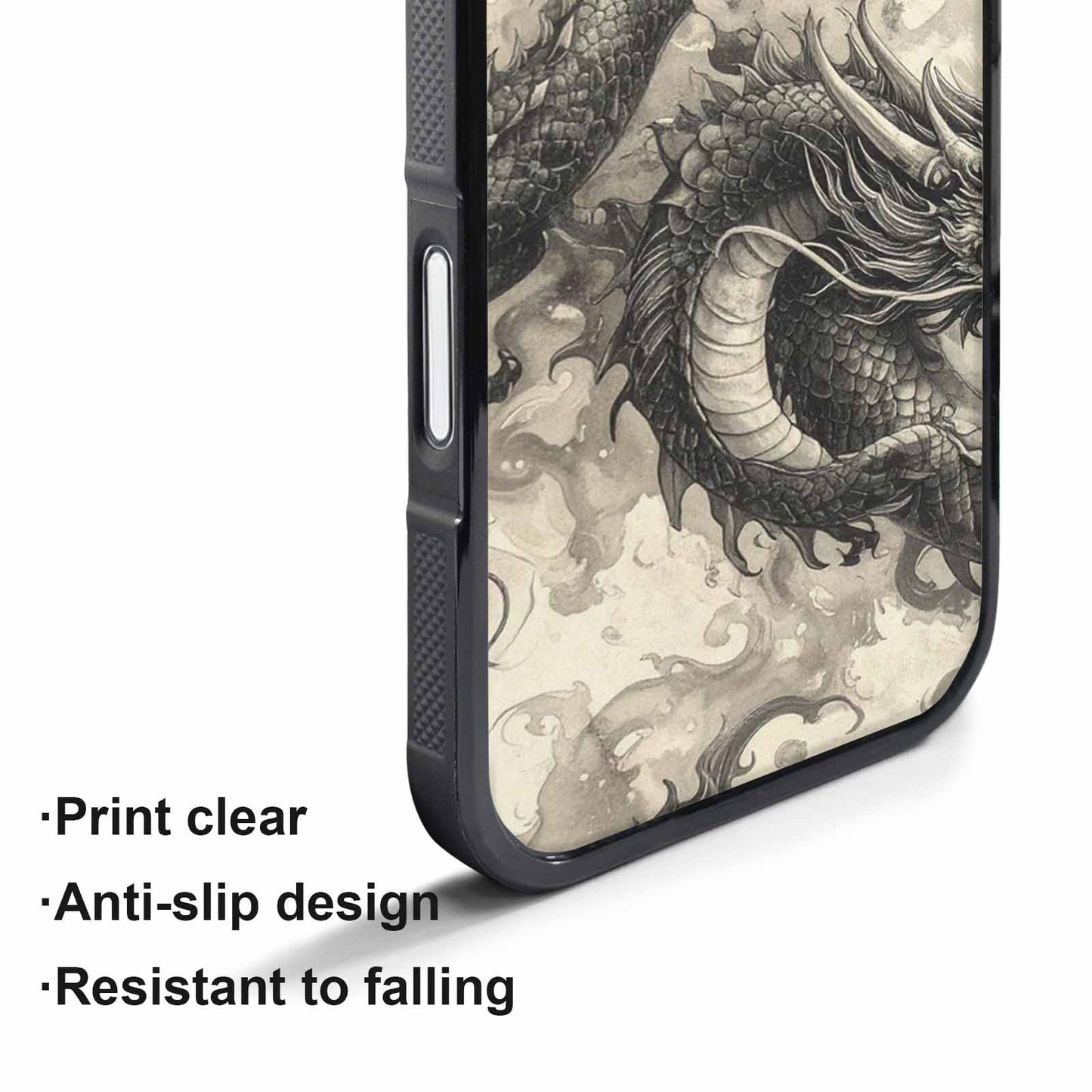 iPhone 17 Pro Case — Retro Dragons Flame Retro Vintage, Custom Print Case Cover