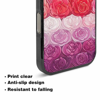 iPhone 16 Pro Max Case — Lesbian Flag Color Theme Small Rainbow, Custom Art Phone Cover