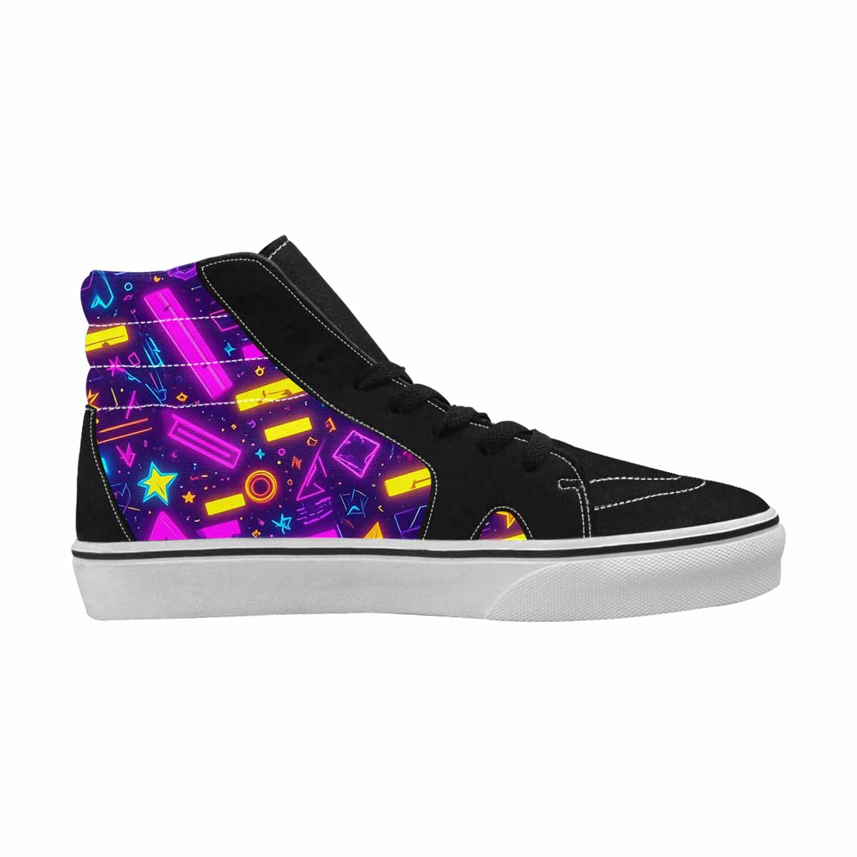 MEN'S 80s Retro Motif 80s High Top Canvas Dreamcore Shoes