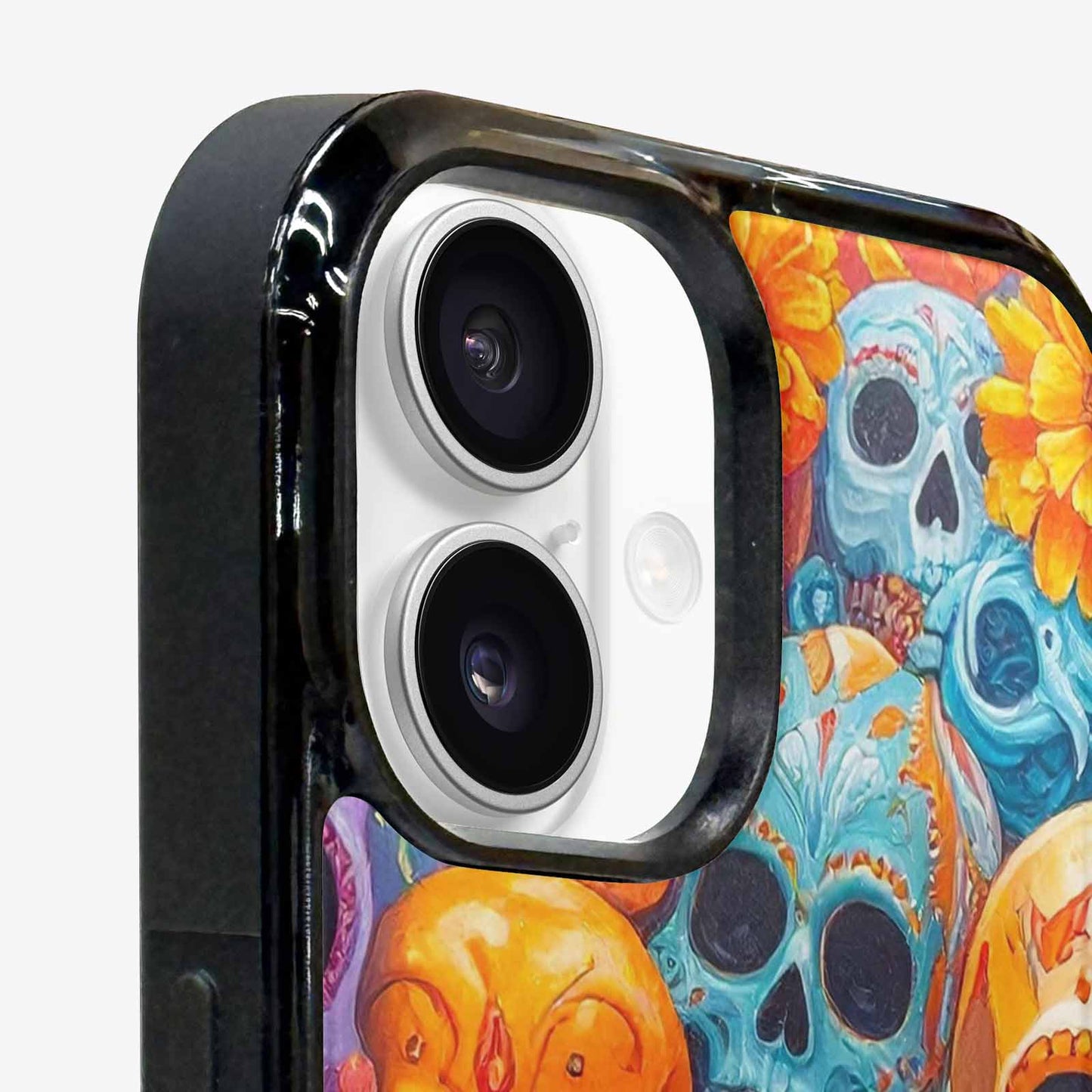 iPhone 16 Plus Case — Sugar Skullsmelting Sugar Skulls 9h5, Customized Protective Case