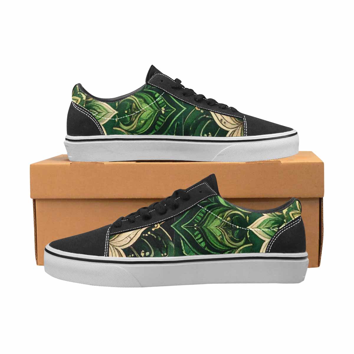 MEN'S Mandala Canvas Lace-Up Surreal Custom Shoes
