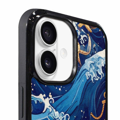 iPhone 17 Case — Small Ocean Wave Pattern, Original Art, Custom Art Phone Cover