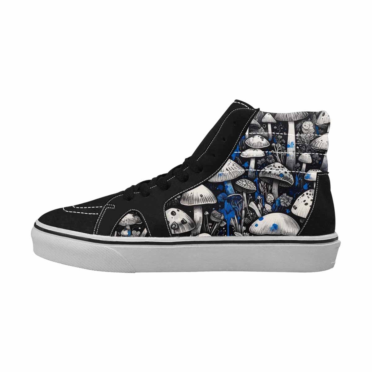 MEN'S Mushrooms (general) High Top Canvas Vibrant Chaos Custom Sneakers
