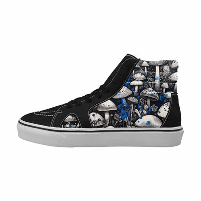MEN'S Mushrooms (general) High Top Canvas Vibrant Chaos Custom Sneakers