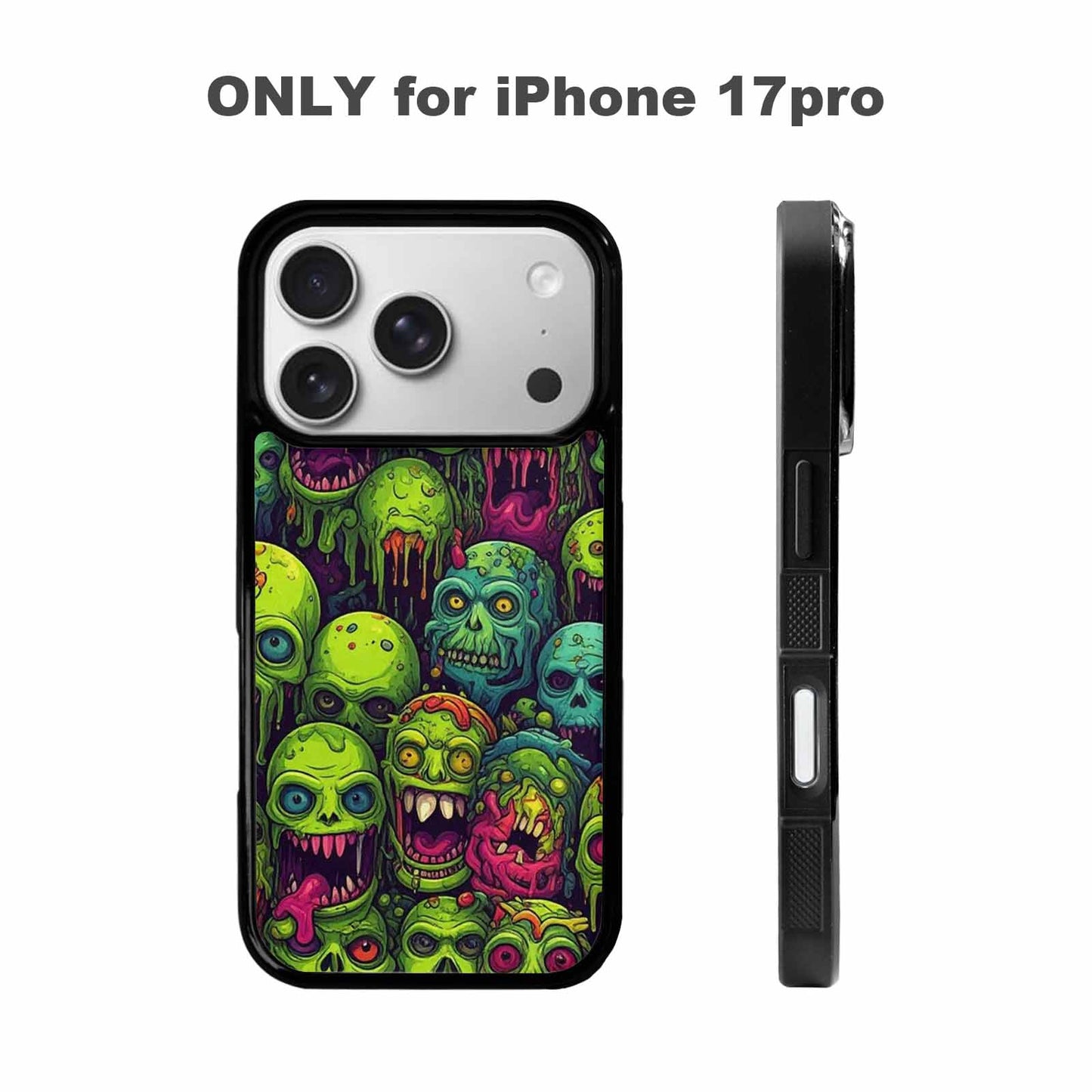 iPhone 17 Pro Case — Toxic Radioactive Creature Pattern Hundreds Original, Unique Phone Case Design