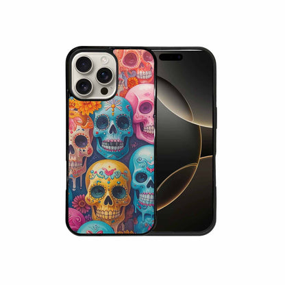 iPhone 16 Pro Max Case — Sugar Skullsmelting Sugar Skulls, Customized Protective Case