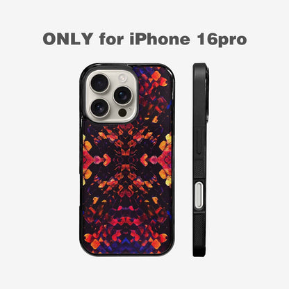 iPhone 16 Pro Case — Dark Snake Print, Custom Print Case Cover
