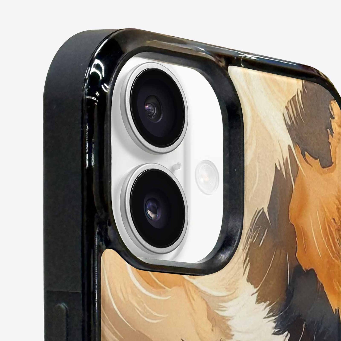 iPhone 16 Case — Leopard Soft Airbrush Gradient, Customized Protective Case
