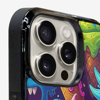 iPhone 15 Pro Max Case — Melting Ice Cream Monster Charac, Custom Phone Case