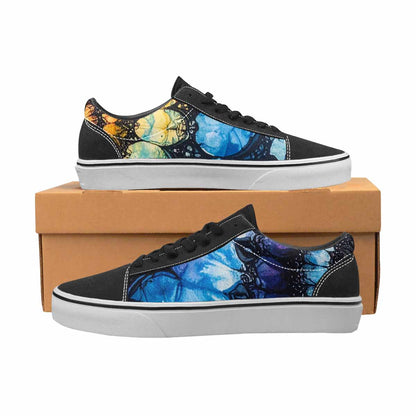 WOMEN'S Tie Lace-Up Canvas Kaleidoscope Sneakers