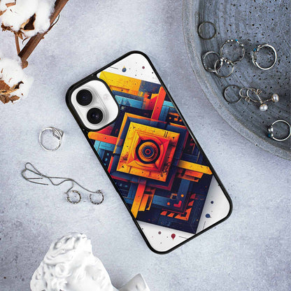 iPhone 16 Plus Case — Urban Tribal Tessellation, Custom Phone Case