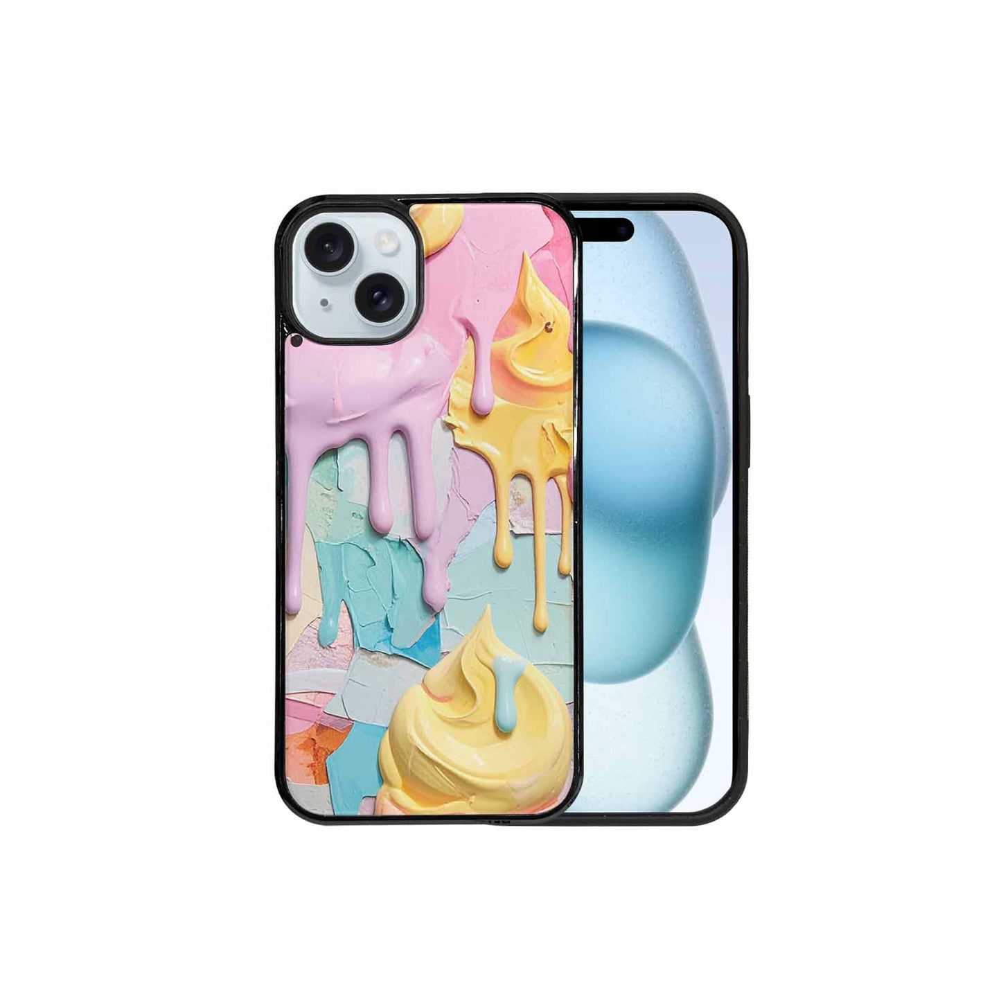 iPhone 15 Plus Case — Soft Serve Swirl Monster Characters, Custom Art Phone Cover