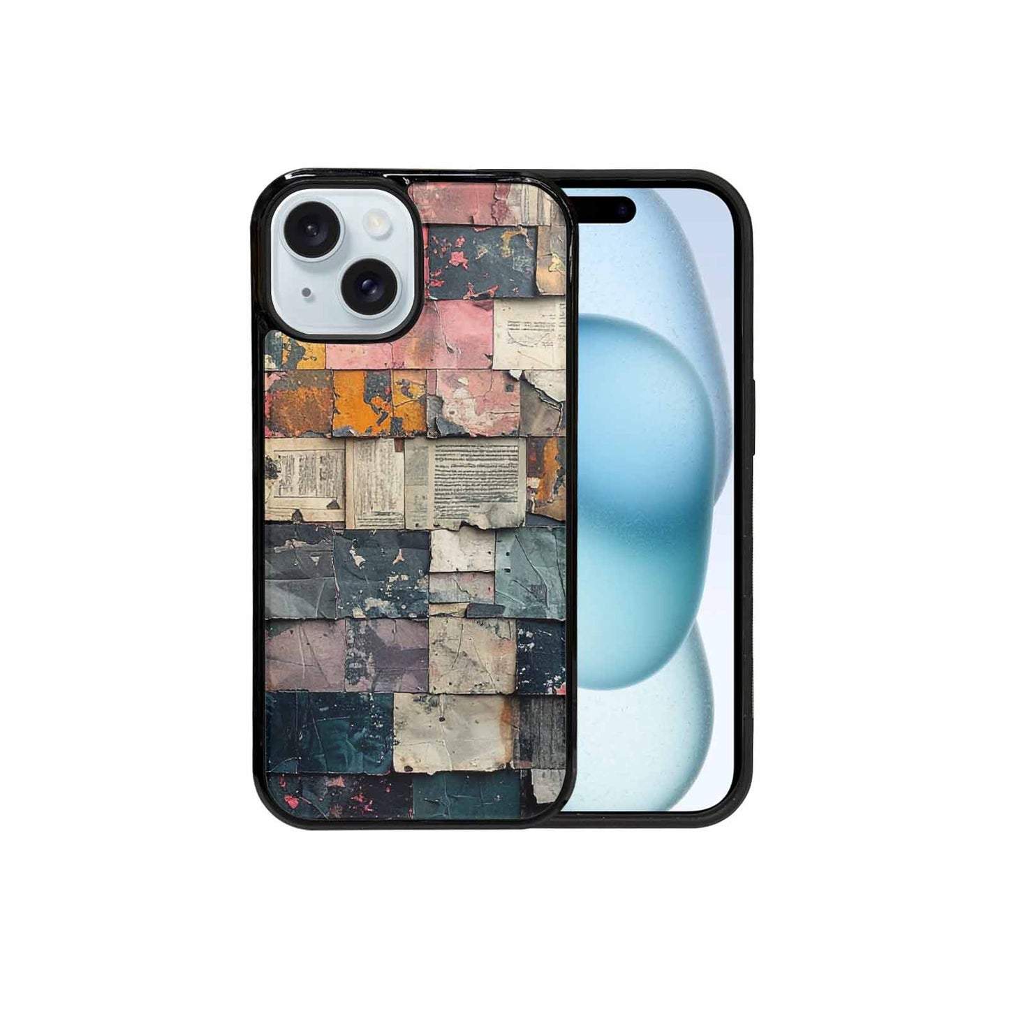 iPhone 15 Case — Distressed Grunge Texture Pattern Hundreds Of, Unique Phone Case Design