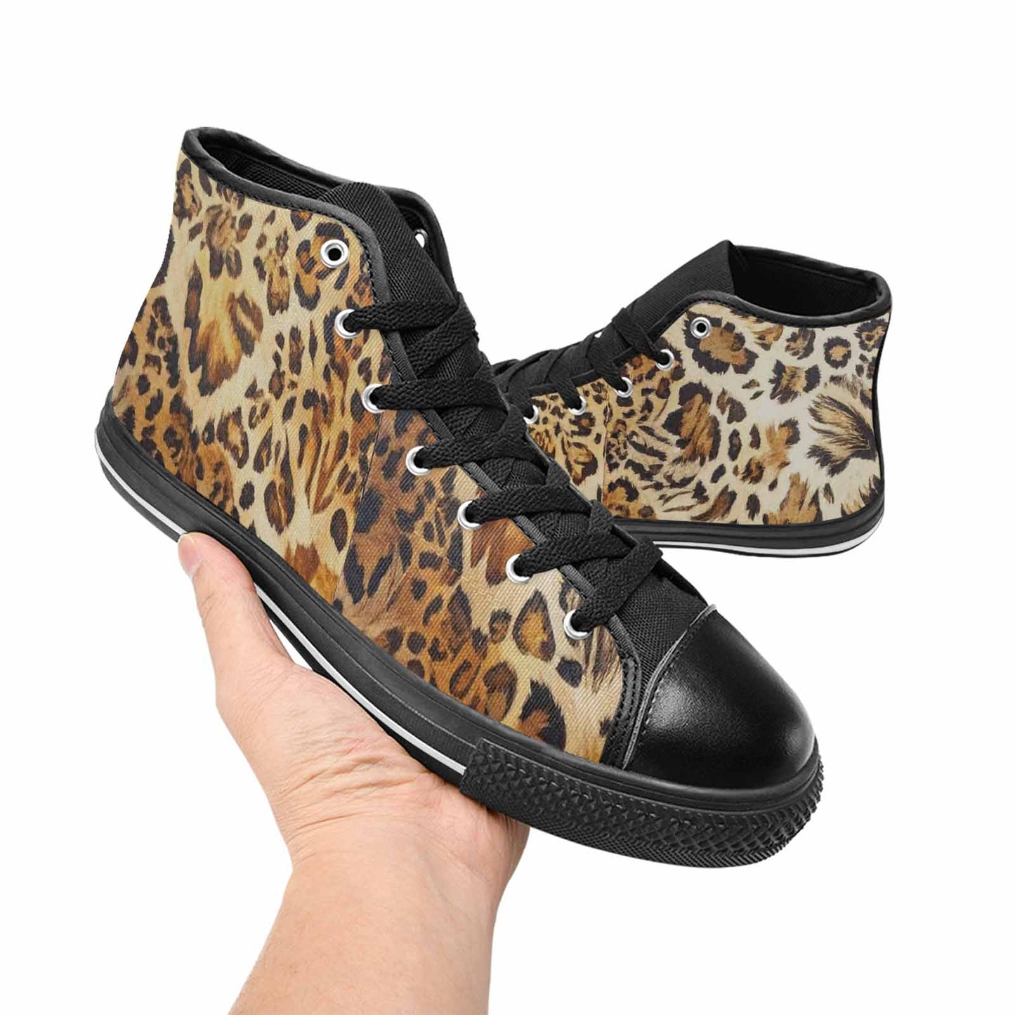 MEN'S Animal Print High Top Canvas Vivid Shoes