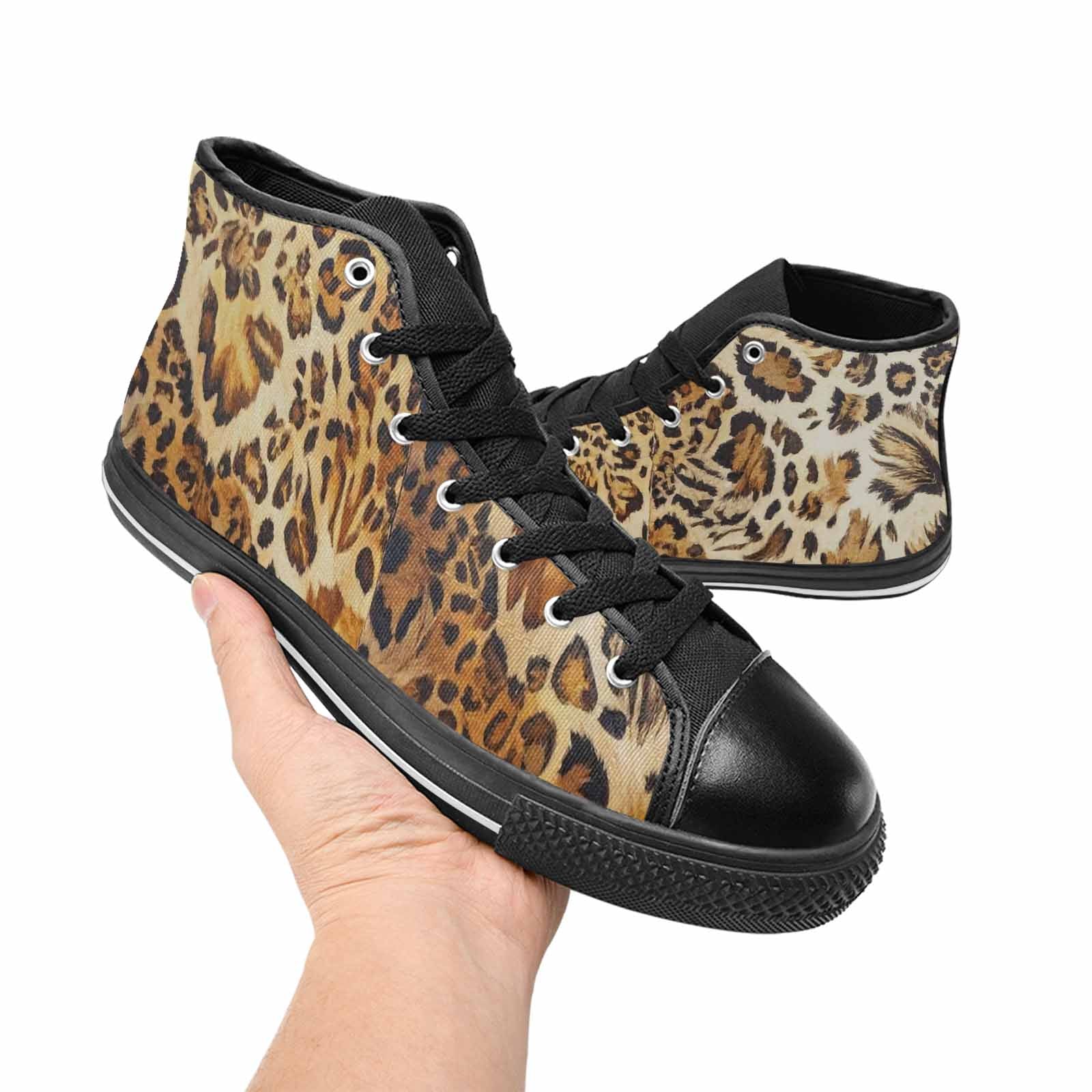 MEN'S Animal Print High Top Canvas Vivid Shoes
