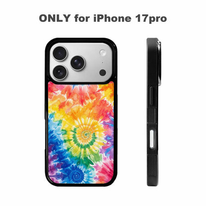 iPhone 17 Pro Case — Small Tie Dye Swirl Pattern Tie, Custom Print Case Cover