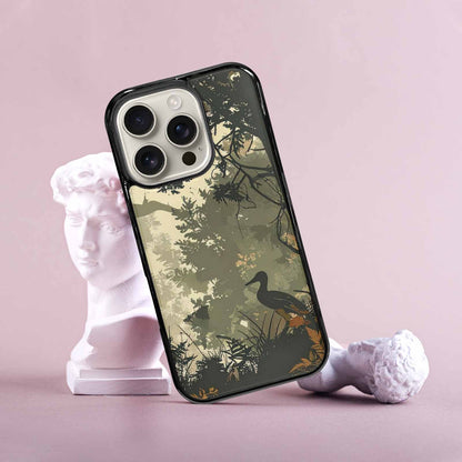 iPhone 16 Pro Case — Hunting Camouflage Pattern With Deer And, Customized Protective Case