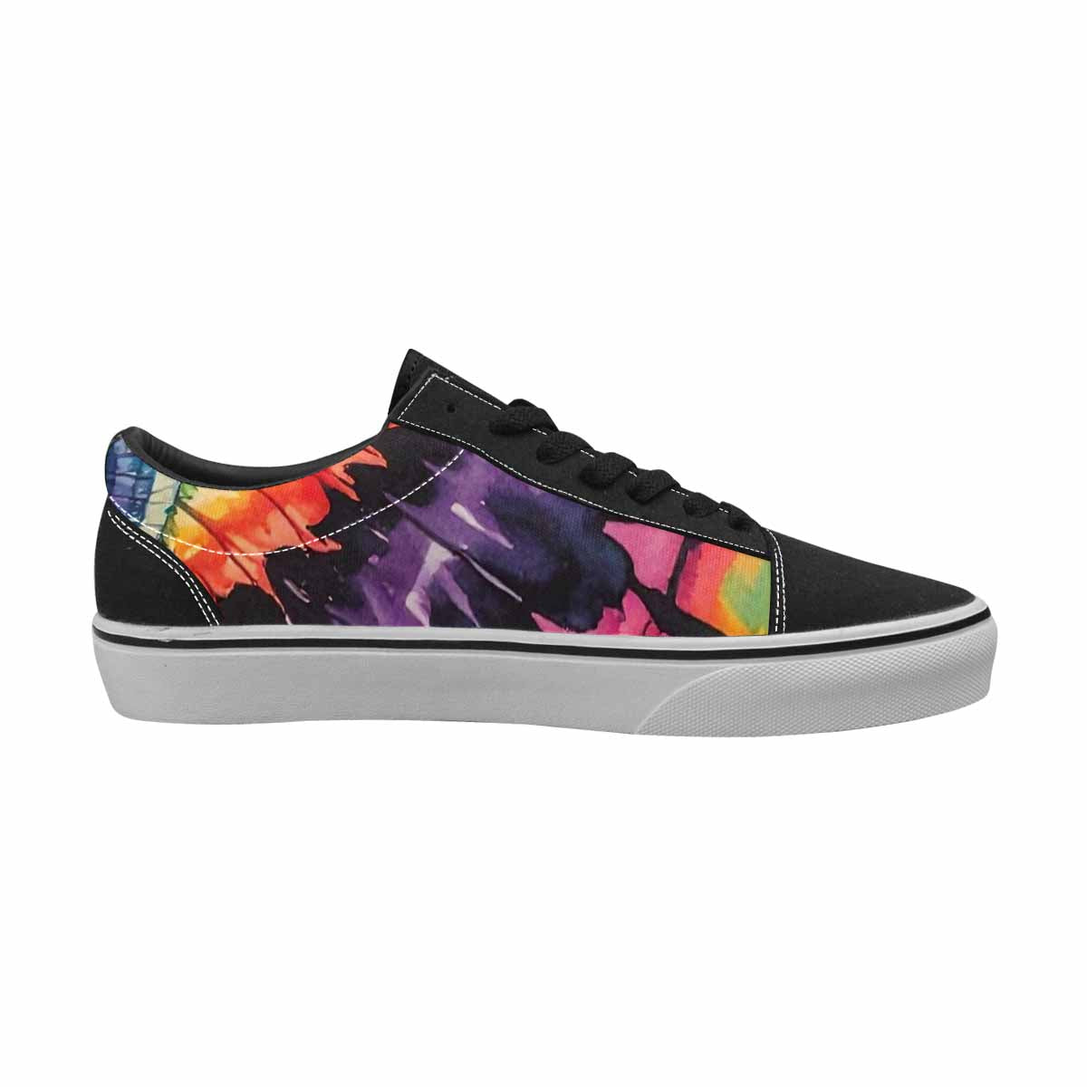 WOMEN'S Tie Lace-Up Canvas Vivid Custom Sneakers