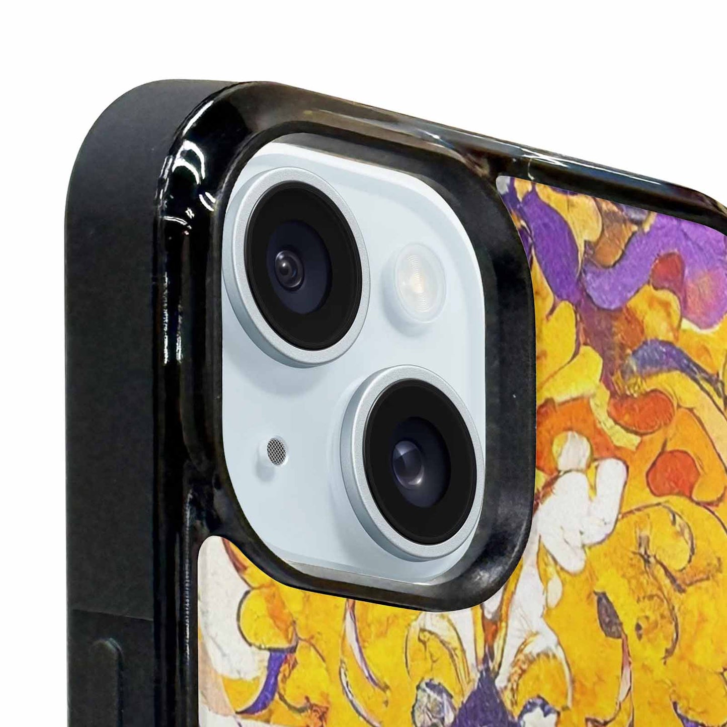 iPhone 15 Case — Nonbinary Flag Color Theme Small Rainbow, Unique Phone Case Design