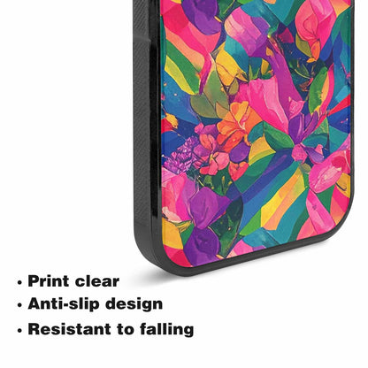 iPhone 15 Plus Case — Polysexual Flag Color Theme Small Rainbow, Custom Print Case Cover