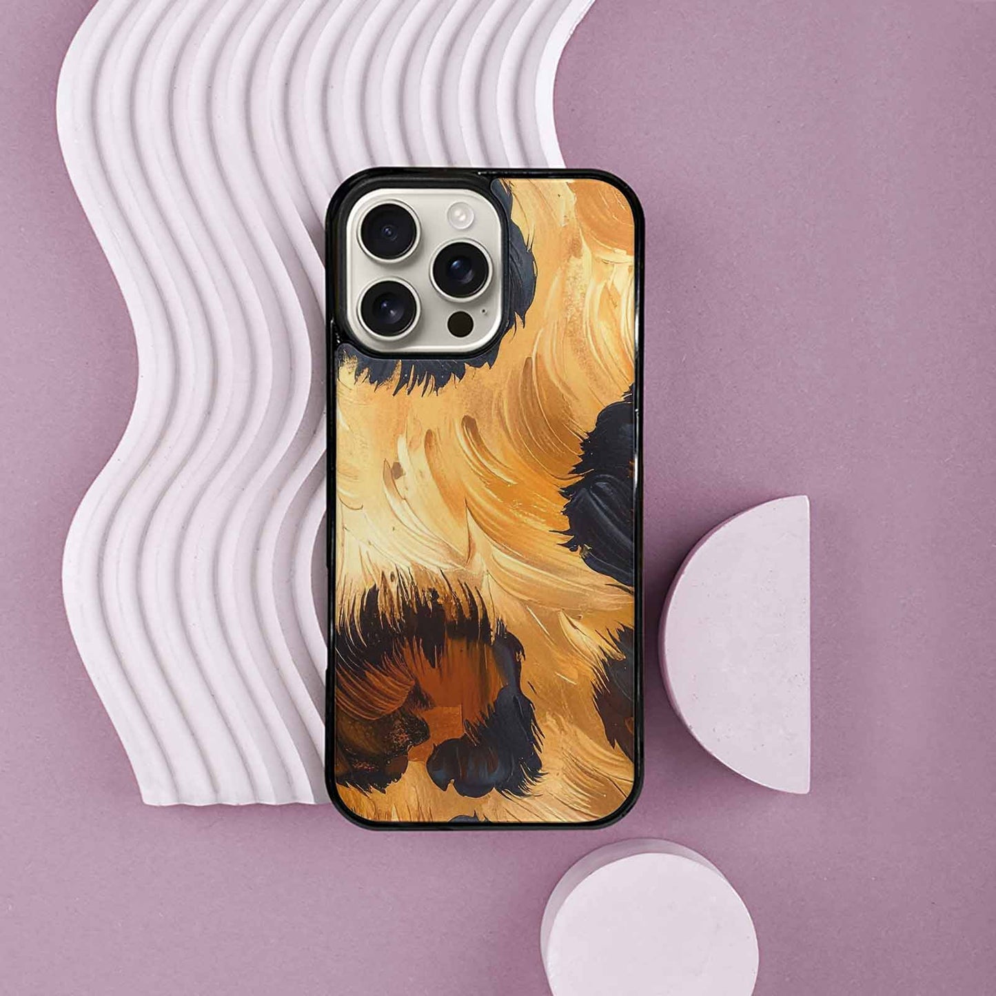 iPhone 16 Pro Max Case — Leopard Soft Airbrush Gradient, Custom Designed Case Cover