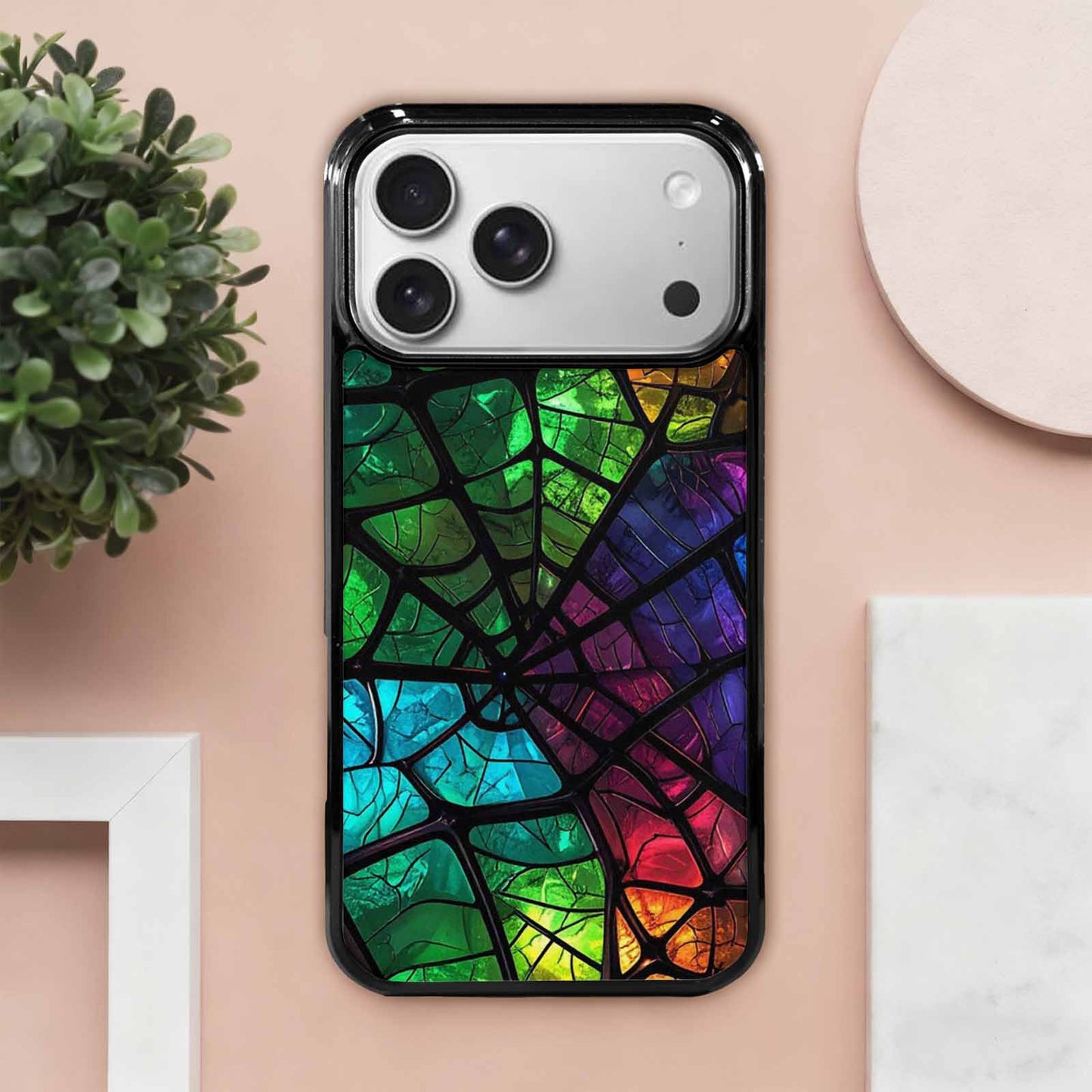iPhone 17 Pro Max Case — Neon Camo Spider Camo, Custom Phone Case