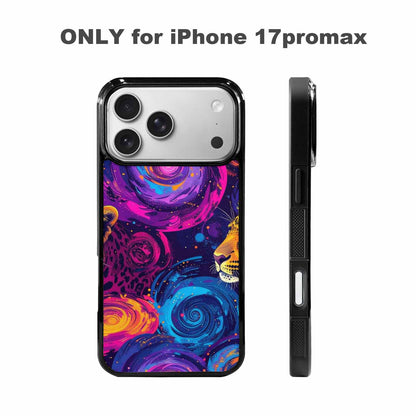 iPhone 17 Pro Max Case — Leopard Print Galaxy Seamless Animal Print, Customized Protective Case