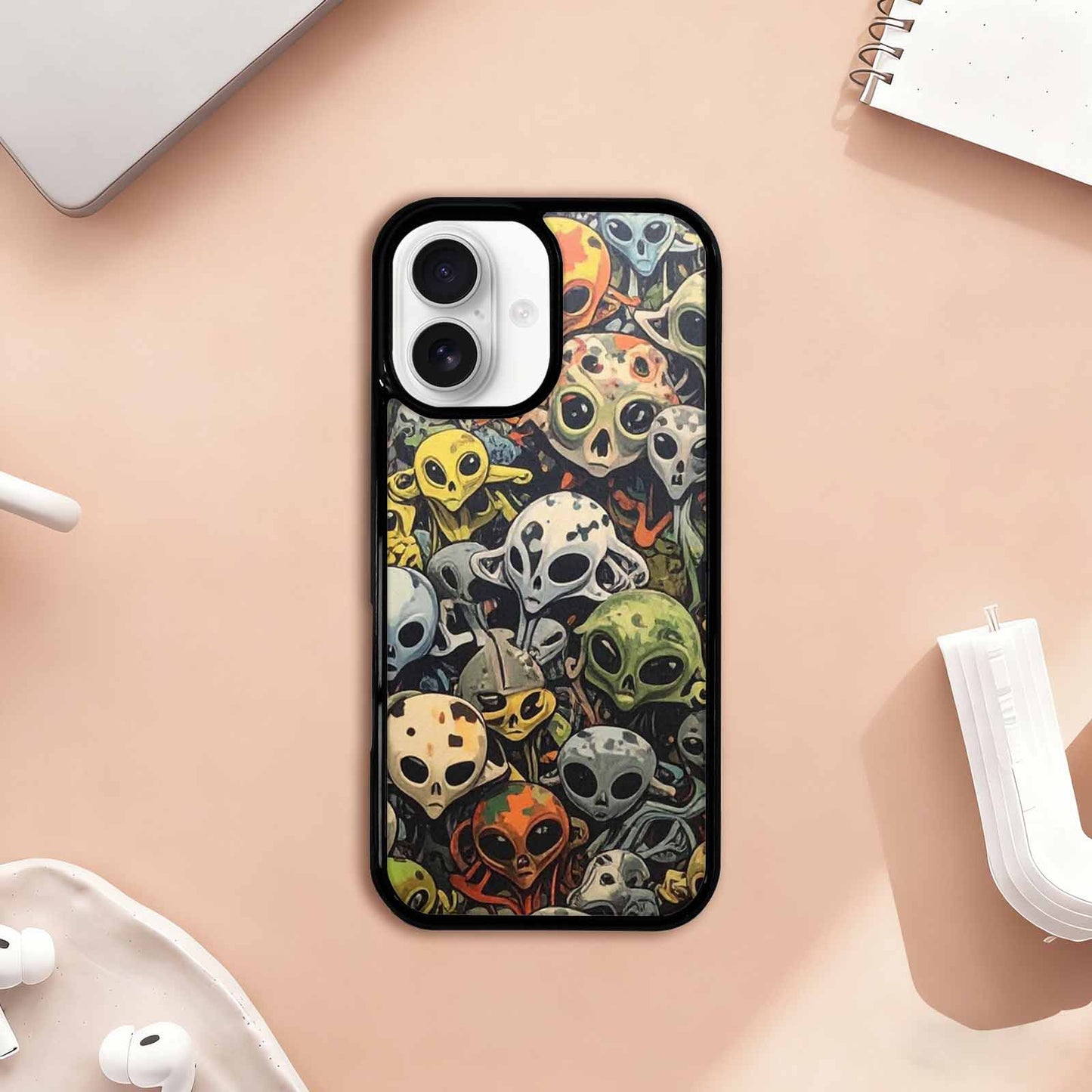 iPhone 17 Case — Aliens Camo Aliens Alien Scifi, Unique Phone Case Design