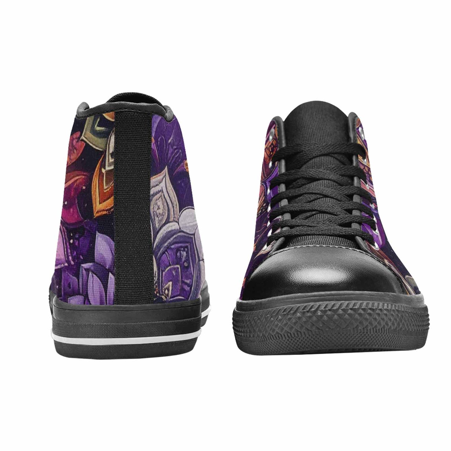 WOMEN'S Mandala High Top Canvas Wallpaper Art Shoes