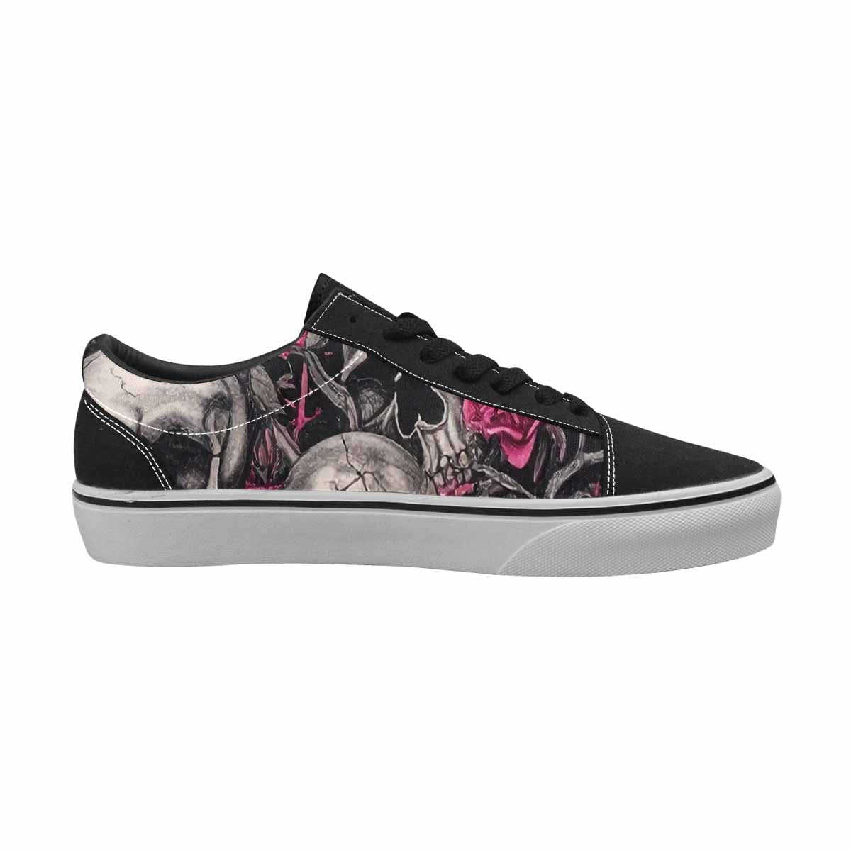 WOMEN'S Skull Roses Lace-Up Canvas Dreamcore Shoes