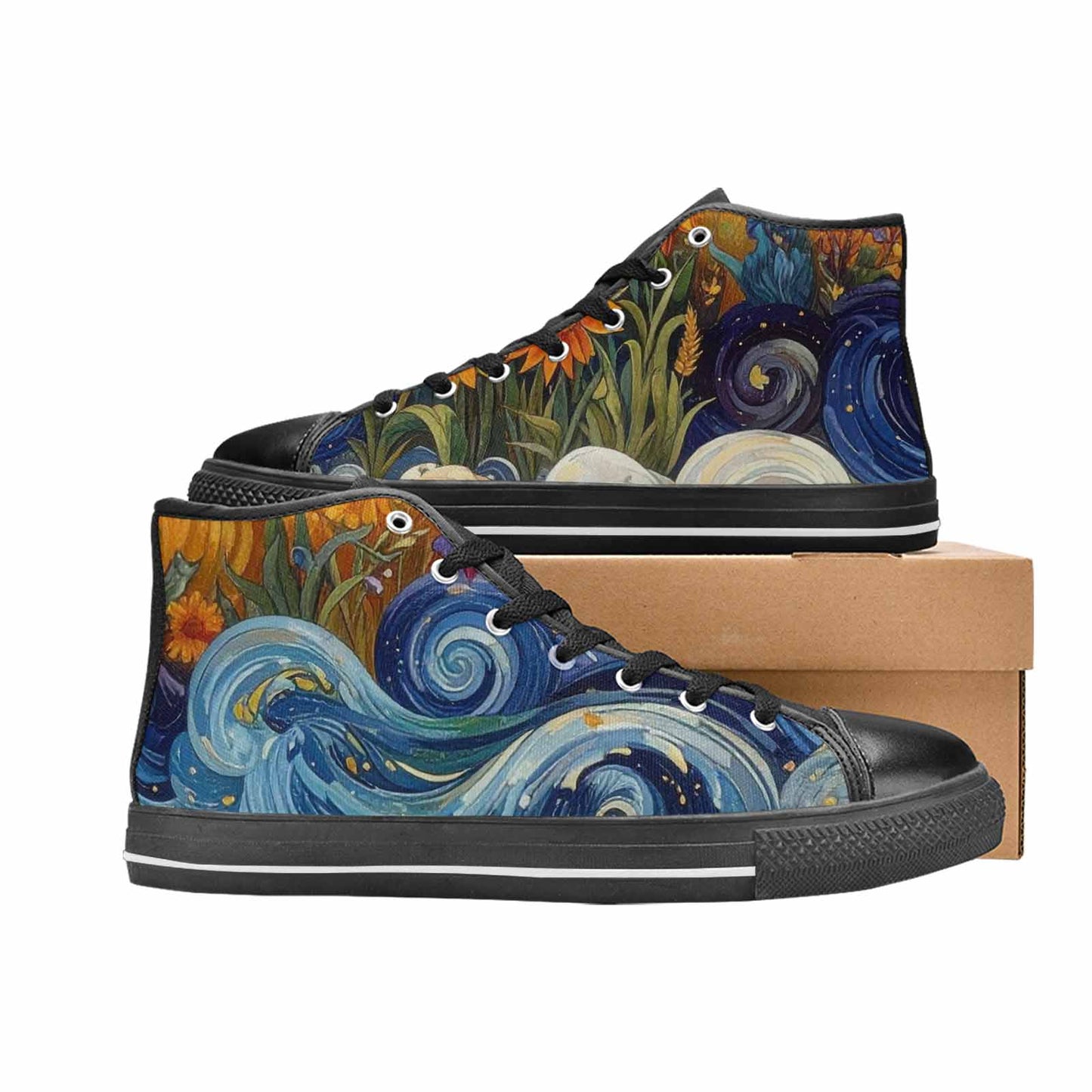 MEN'S Blend All Versions High Top Canvas Vibrant Chaos Shoes