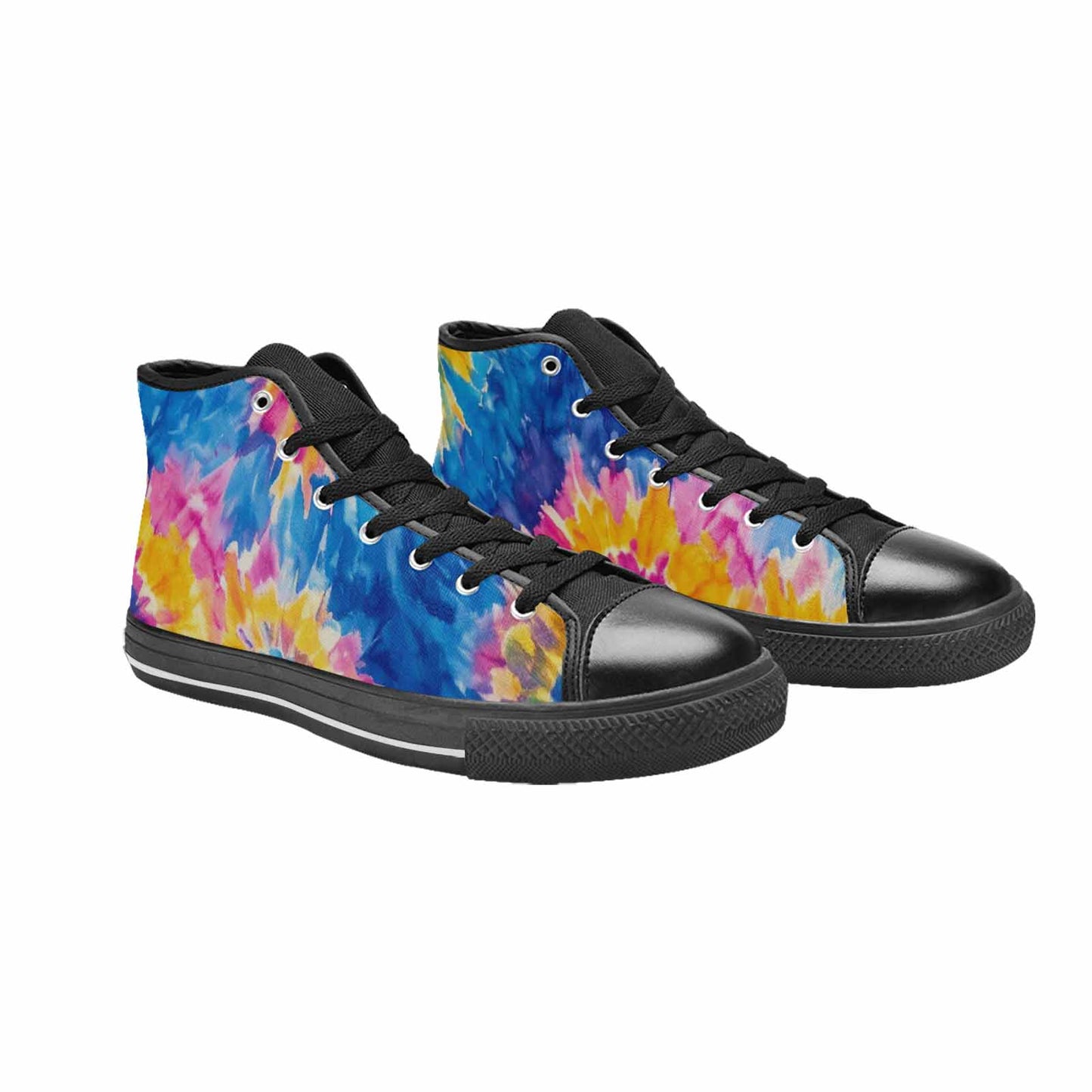 MEN'S Tie Dye Swirl High Top Canvas Y2K Shoes