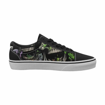 WOMEN'S Rainbow From Skull S Lace-Up Canvas Melting Art Custom Sneakers