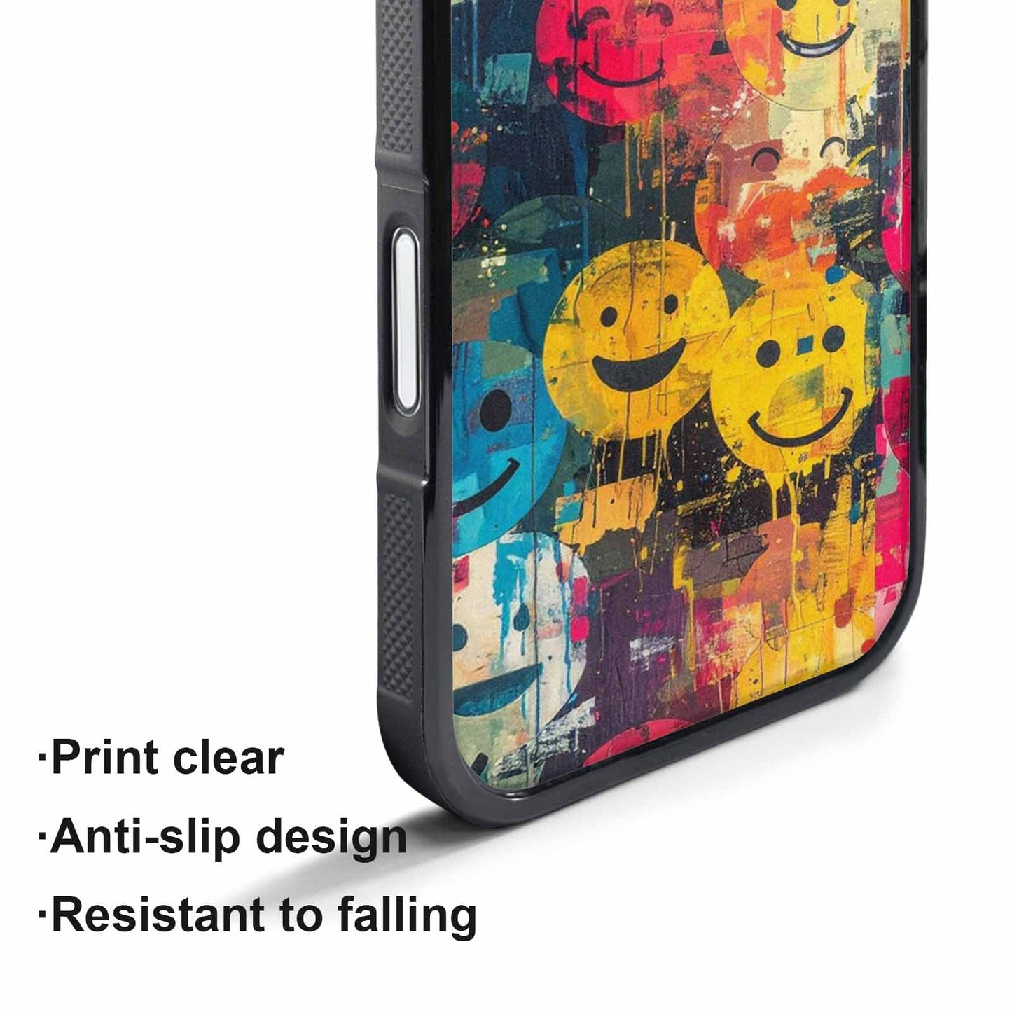 iPhone 17 Pro Max Case — Smiley Faces Camosmiley Faces Camo, Personalized Phone Case