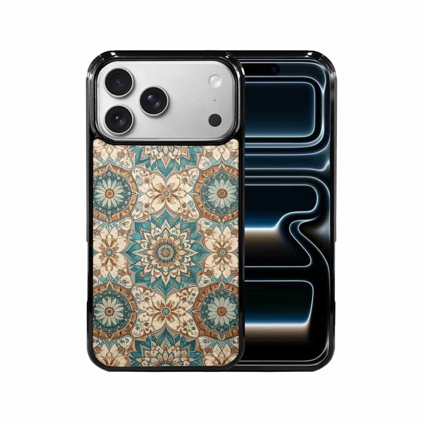iPhone 17 Pro Max Case — Small Mandala Pattern, Randomly Floral, Custom Print Case Cover