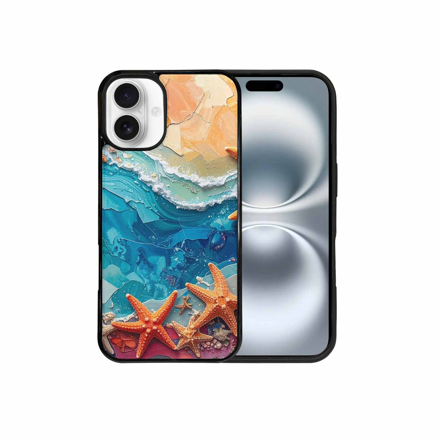 iPhone 16 Plus Case — Starfish Cluster Starfish Cluster Pattern Hundreds, Custom Phone Case