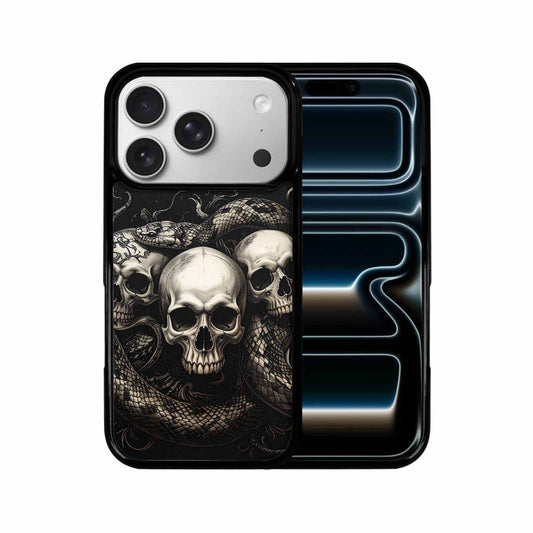iPhone 17 Pro Case — Skull Dark Art Gothic Print Gothic, Custom Phone Case