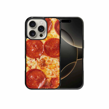 iPhone 16 Pro Case — Pepperoni Pizza Print Custom, Unique Phone Case Design