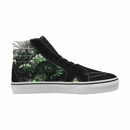 MEN'S Sea Creature Burst High Top Canvas Vibrant Chaos Sneakers