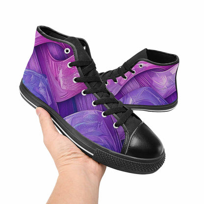 MEN'S Bisexual Flag Color High Top Canvas Vivid Shoes