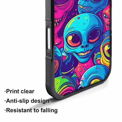 iPhone 17 Pro Max Case — Alien Ufo Cartoon Alien Scifi, Custom Print Case Cover