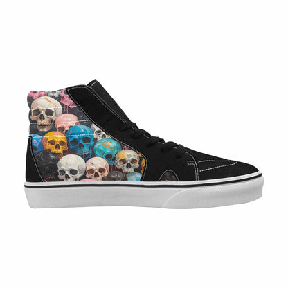 MEN'S Skulls  Marble Skulls High Top Canvas Melting Art Sneakers