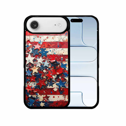 iPhone 17 Air Case — Patriotic Stars And Stripes American Galaxy, Original Design Phone Case