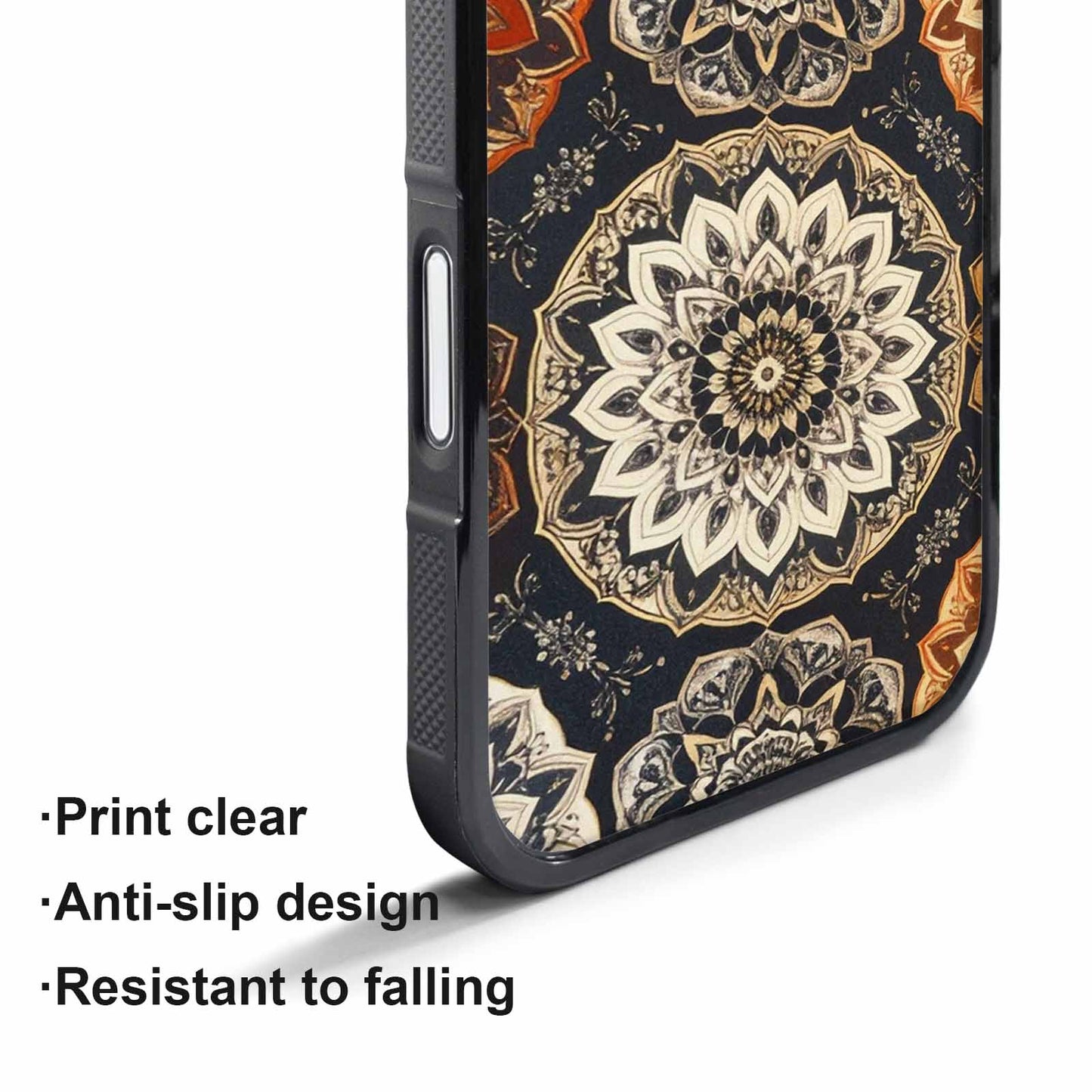 iPhone 17 Pro Case — Small Mandala Pattern Randomly Varying Floral, Custom Phone Case