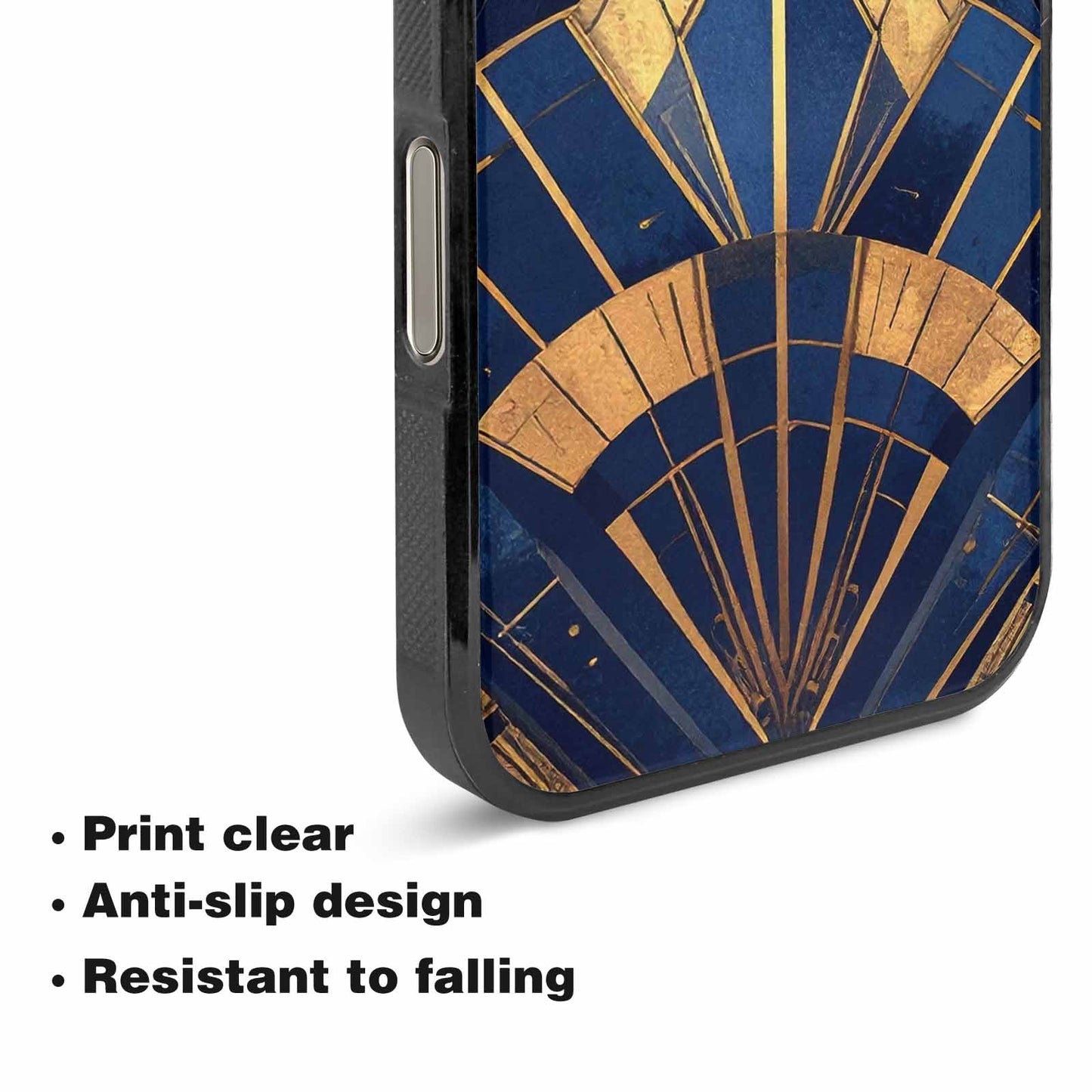 iPhone 16 Pro Max Case — Art Deco Illustration Pattern, Original Design Phone Case