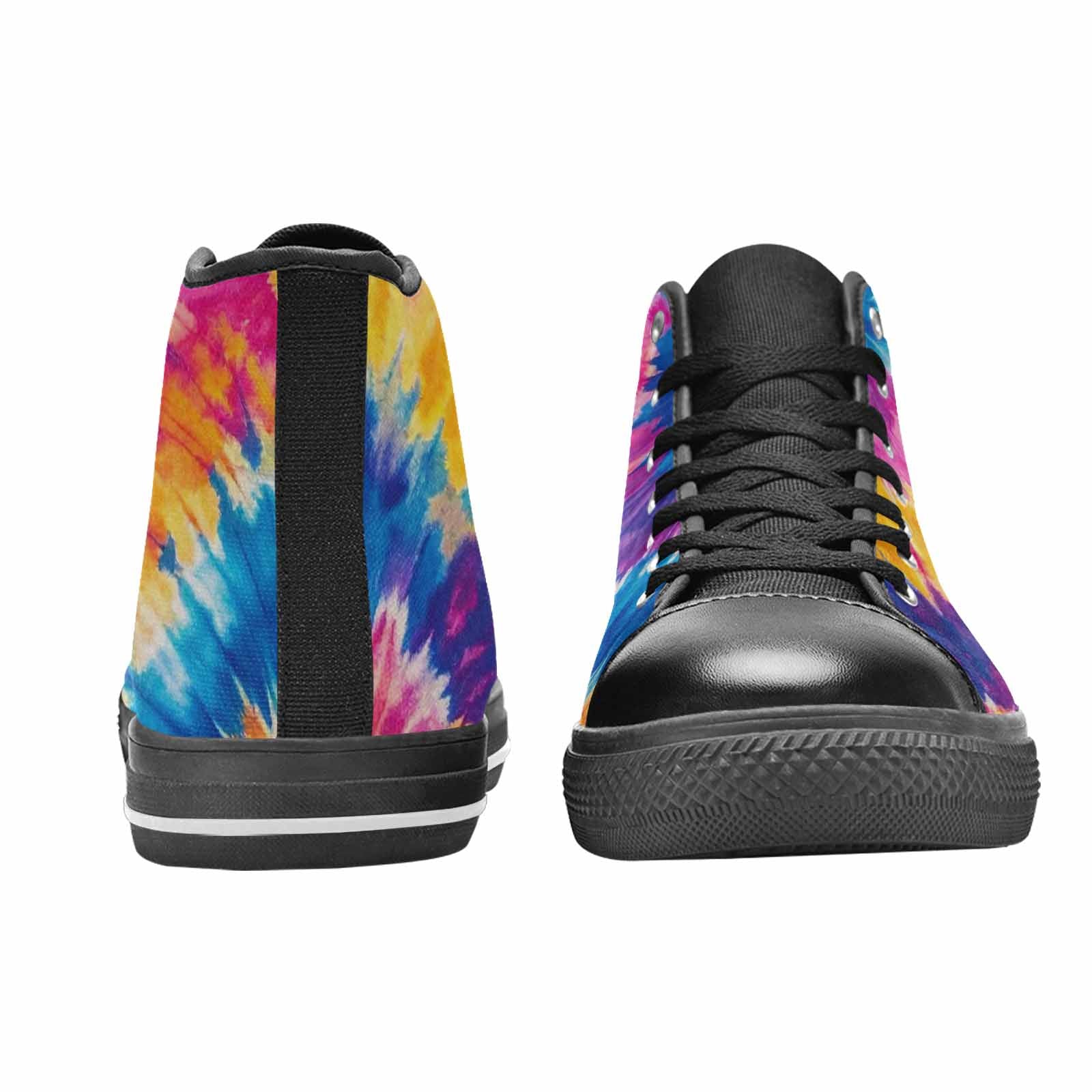 MEN'S Tie Dye Swirl High Top Canvas Cottagecore Sneakers