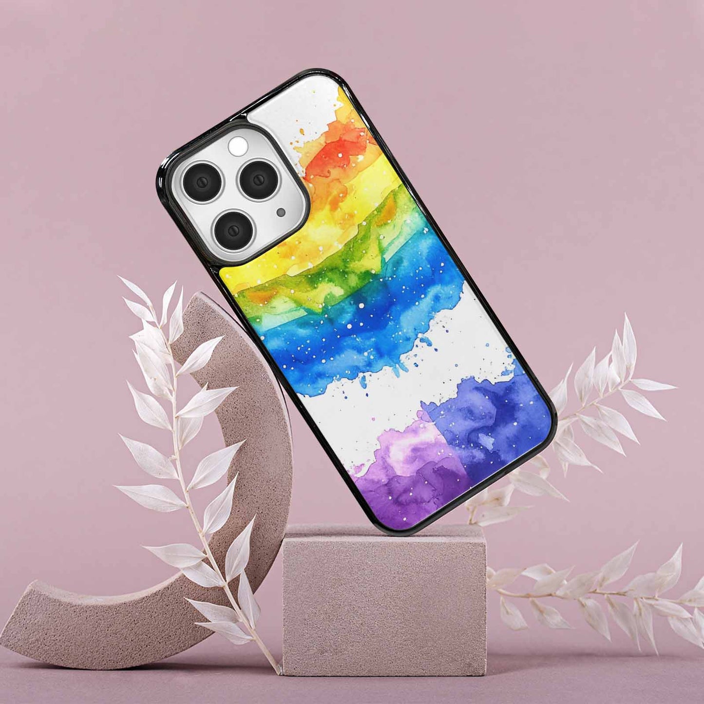 iPhone 15 Pro Max Case — Watercolor Splash Abstract Pattern Seamless Repeat, Unique Phone Case Design