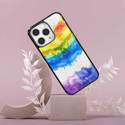 iPhone 15 Pro Max Case — Watercolor Splash Abstract Pattern Seamless Repeat, Unique Phone Case Design